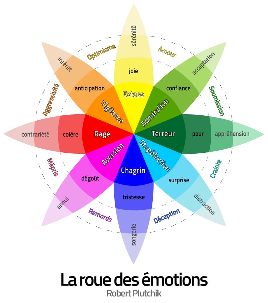 La roue des émotions de Robert Plutchik